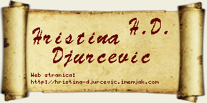 Hristina Đurčević vizit kartica